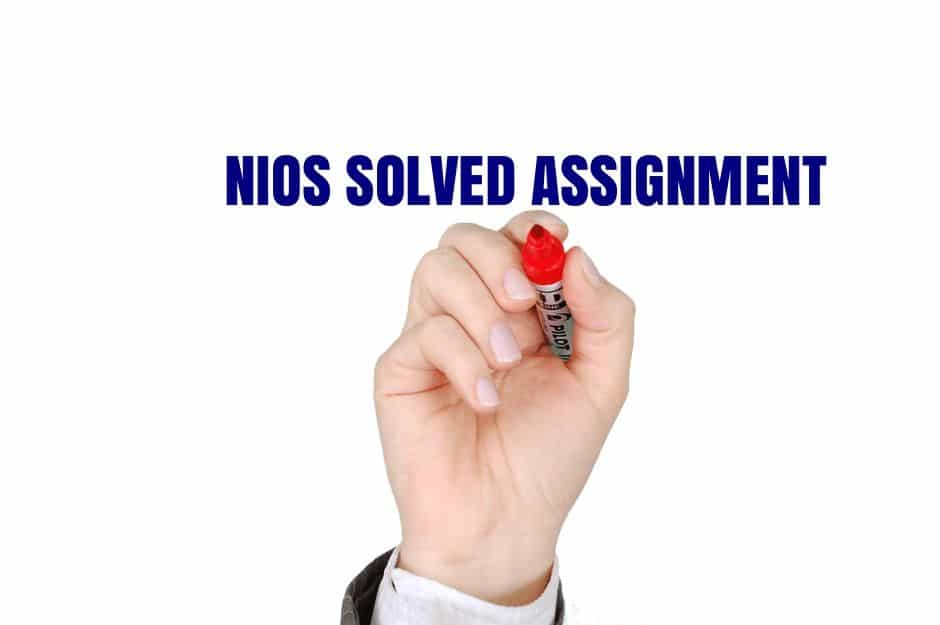 Buy NIOS Solved assignment 2022-2023