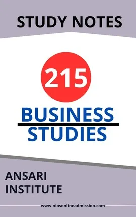 NIOS class 10 Business Studies notes