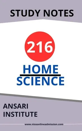 NIOS class 10 Home Science Notes